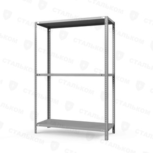 Стеллаж MS Standart 1600х1000х600, 3 полки